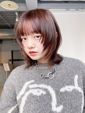 アイティーバイアルバム 松戸店(IT by ALBUM) おくれ毛ミディアムボブ顔周りレイヤー_ba509883