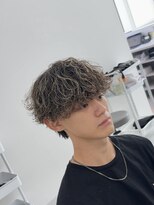 アビー ランシェル(ABEY LENCIEL) 波巻きシャドウパーマ/ハイライトカラー/マッシュウルフ