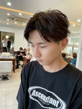 ヘアーアンドエステ ハラダ 滝ノ水店(Hair&Esthe Harada) メンズカット/毛流れパーマ/ナチュラルパーマ/センターパート