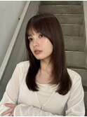 レイヤー/セミロングボブ髪質改善縮毛矯正白髪ぼかしショート