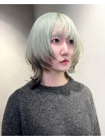 ガルテ(GARTE) ウルフカット×デザインカラー