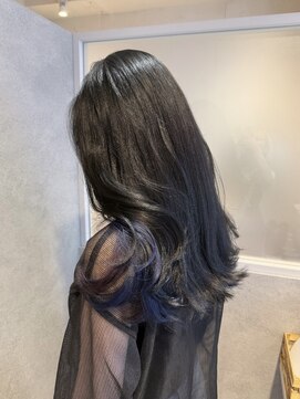 ナチュラル 渋谷店(Natural) インナーカラー／デザインカラー／パープル／ブルー／ブリーチ