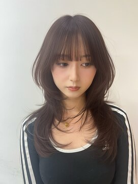 ヌイ 横浜(nui) ハッシュカット　くびれレイヤー　ピンクブラウン