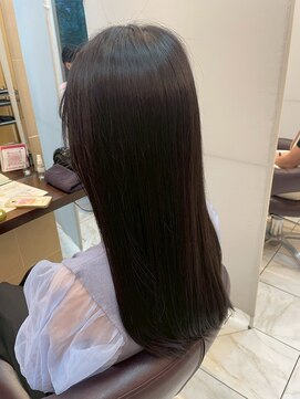 髪質改善/顔周りレイヤーカット/グレージュ[千葉/千葉駅]