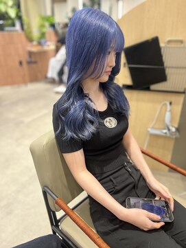 ヘアーザラブズラフズ オーガニカ 北九州(HAIR THE LOVES LAUGHS ORGANICA) ブルー