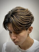 ルースト 京都駅前店(ROOST)&nbsp;フェザーパーマ×メッシュ