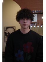 エディ(Edy)&nbsp;メンズパーマ波巻きスパイラルパーマシャドウパーマ眉毛カット