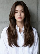 エイチ ウルフカット 大阪梅田(811) レイヤーボブヘアカラーバレイヤージュ50代くるみちゃんヘア
