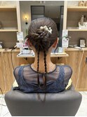 結婚式参列ヘア　カチモリヘア