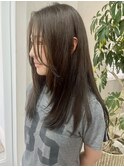 ワンホンレイヤー/ミルクティーブロンド/ダークブルー/一宮