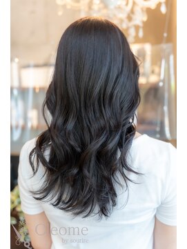 クレオメ バイ スーリール 五反田店(cleome by sourire) レイヤーカット似合わせカットミディアムダークアッシュ艶髪暗髪