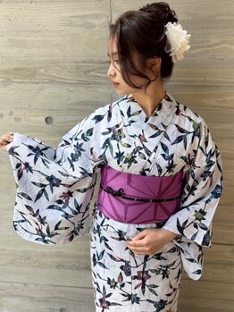 ケイティ(Keity)の写真/夏祭り、花火大会に★ヘアセット＆浴衣￥4500~/スピードセット&浴衣￥4000~/ヘアアレンジ＆浴衣着付￥3700~