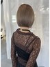 【美シルエット艶ボブ】カット+カラー+反応型トリートメント ¥14500