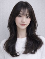 ガーディナ(Gardina)&nbsp;ダークアッシュ 顔周りレイヤー 韓国ヘア 髪質改善 20代