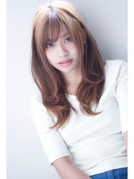 マリアバイアフロート(Maria by AFLOAT) 斜めバング小顔に片耳かけ大人かわいいロングマーメイドアッシュ