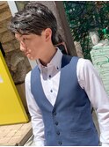 大人メンズにオススメ×前髪長め×ツーブロスタイル◎