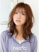 【生駒nao*c】ゆるふわウェーブ☆大人可愛いベージュカラー☆