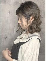 ヘアーメイクオズ(hair make O/S)&nbsp;担当 照井 ブリーチオンカラー_ミルクティーベージュ