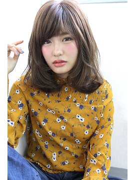 ザ キャンバス ミヤザキツネヒサ(THE CANVAS 宮崎恒久) フリンジバング×グレージュミディアム★