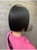 ぱつんと！切りっぱなしボブ