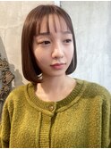簡単スタイリングのワンカールボブ　