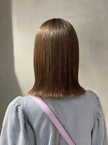 グミ(gumi)&nbsp;髪質改善＊水素カラー　外ハネ×ミディアムボブ
