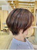 すっきりショート　束感バーム仕上げ