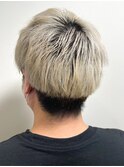 メンズ マッシュツーブロック【ブリーチカラー】