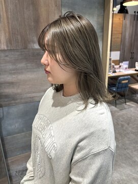 ヘアラウンジ アングゥ(hair lounge ungu) くびれオリーブグレージュ