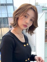 ロンドヴァリー 渋谷店(Lond vallee)&nbsp;ブリーチなしで作るミルクティーベージュ～くびれボブ～