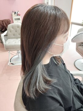 リュウ(Ryu) ブルーグレーインナーカラー♪