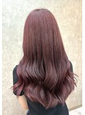 ◎ 上品ローズピンクで魅せる艶髪カラー◎