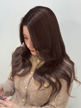 アッシュ 桜木町店(Ash) ブリーチなしベージュブラウン韓国風カラー横浜