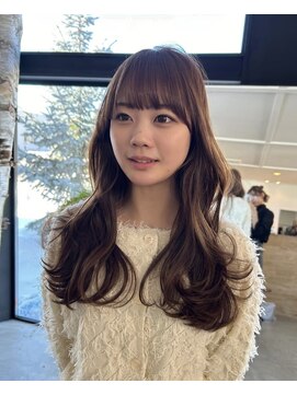 サザ 坐 ヘアークラブ ワイドバング似合わせカット／艶髪カラー