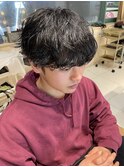 ナチュラル束感シャドウパーマ