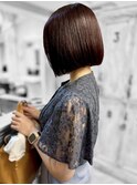 セミロングアンブレラカラーミニウルフショートウルフ前髪50代