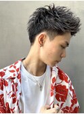 ベリーショート/ニュアンスパーマ/ダークアッシュ