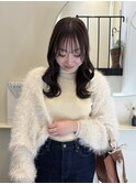 ゆるふわロング×透けバング
