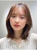 大人かわいい/レイヤーカット/シースルーバング/ボブ表参道