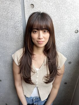 ネオリーブ クーロ(Neolive curro) 前髪顔周り×ハッシュレイヤー横浜/縮毛矯正/酸性ストレート