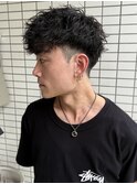 #MEN’S HAIR#サーフカール#刈り上げセンターパート#フェード