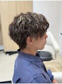 波巻きパーマ×ハイライト