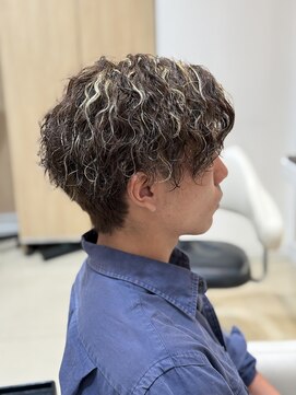 アッシュ 中目黒店(Ash) 波巻きパーマ×ハイライト