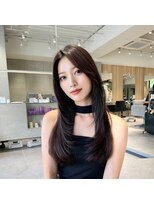 ミンクス 銀座店(MINX) ダークアッシュ、似合わせカット、ミディアムレイヤ