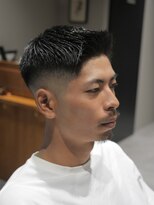 メッツ 原宿(METS)&nbsp;MEN'S/フェザーアップ×スキンフェード/短髪/黒髪