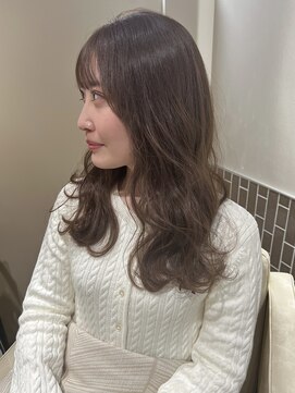 レーン(lane) ふわふわ波巻きベージュ