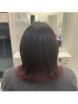ヘアアンドリラクゼーション ジン(Jinn)&nbsp;レッドインナーカラー