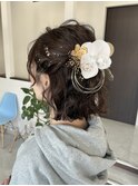 ボブでもできる卒業式ヘア◎