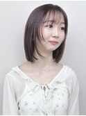 ミディアムボブ小顔ボブ軽めボブ内巻きボブぱっつんボブ姫カット