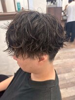 アミリー ひたち野うしく店(Amily)&nbsp;ハイライトメンズニュアンスパーマツイスパ波巻きツイスト30代